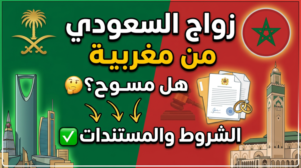 زواج السعودي من مغربية | هل مسموح وما هي الشروط والمستندات؟