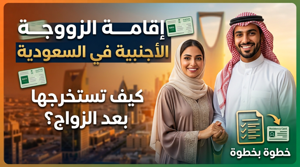 إقامة الزوجة الأجنبية في السعودية | كيف تستخرجها بعد إتمام الزواج
